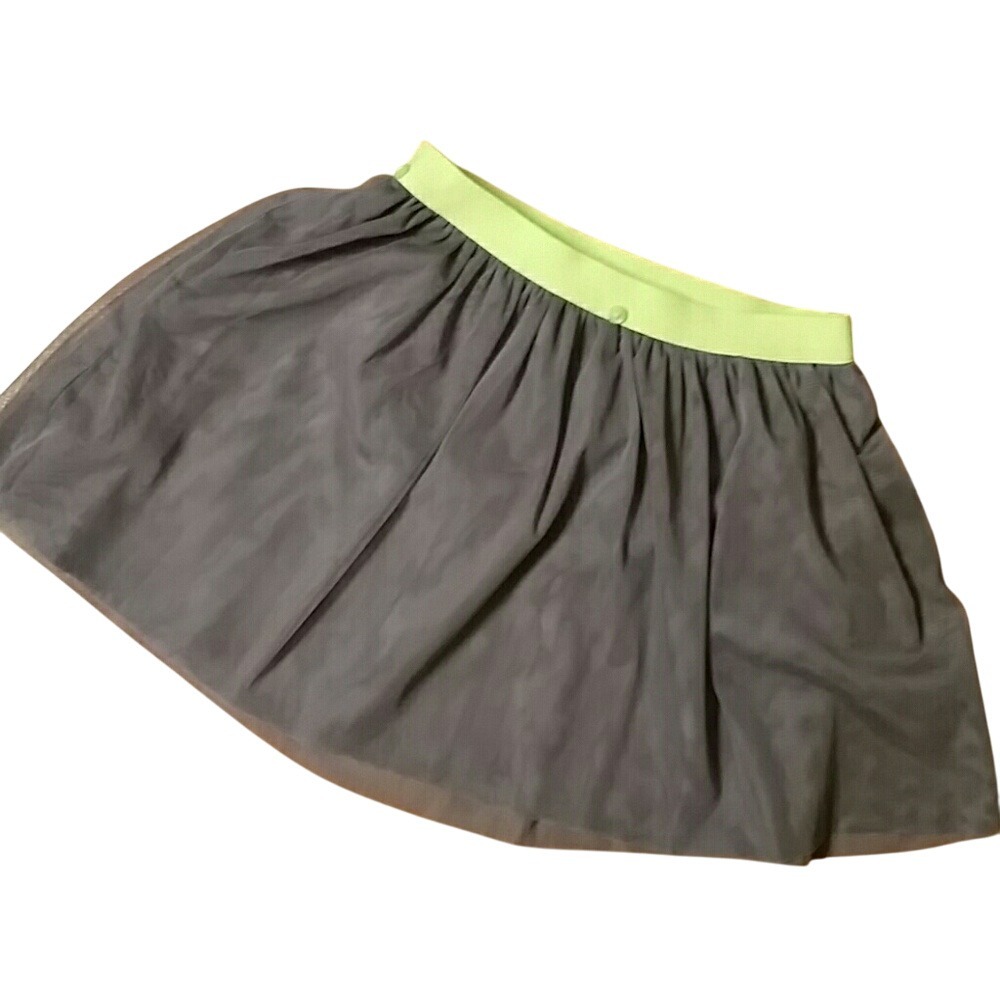 Cat & Jack Girls Grey Mesh Tutu Skirt Size 6/6X NWT